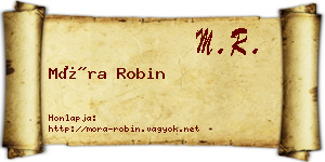 Móra Robin névjegykártya